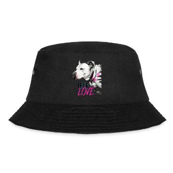hunde liebe , hunde true love - Bucket Hat - Schwarz - Vorne - Lela (165cm)