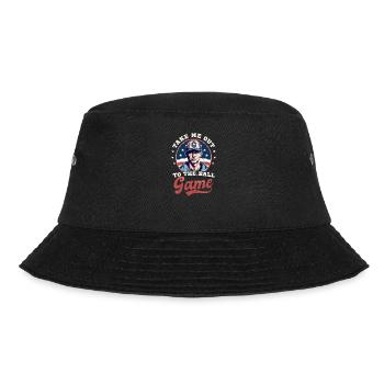 4th Of July Baseball Take Out To The Ball Game - Bucket Hat - black - Front - Lela (165cm)