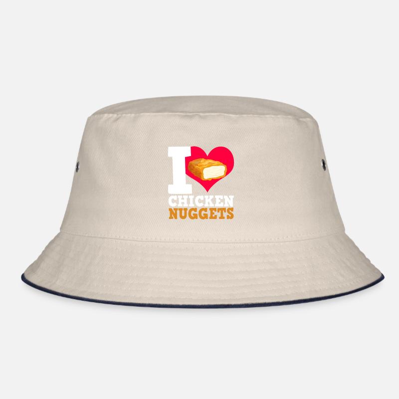 Chicken Nuggets Funny Fast Food Nugget Lover Bucket Hat