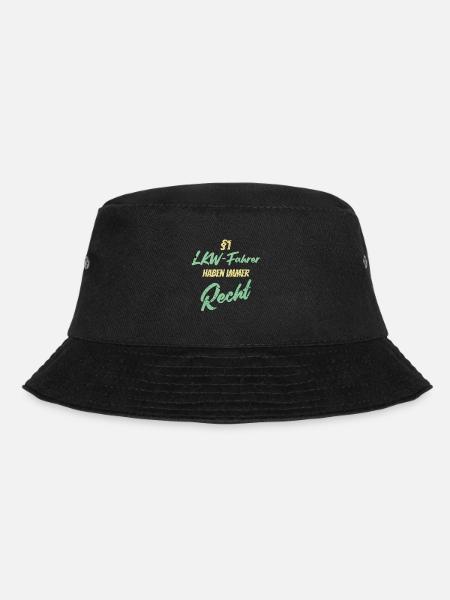 §1 Lkw-Fahrer haben immer Recht - Bucket Hat - Schwarz