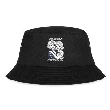 SISTERS BLOOD TIES HEART CONNECTION - Bucket Hat - black - Front - Lela (165cm)