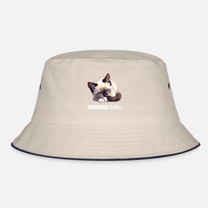 Snowshoe Kitten Snowshoe Cat Bucket Hat