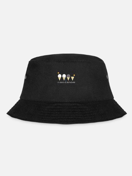 Eiscreme - Bucket Hat - Schwarz