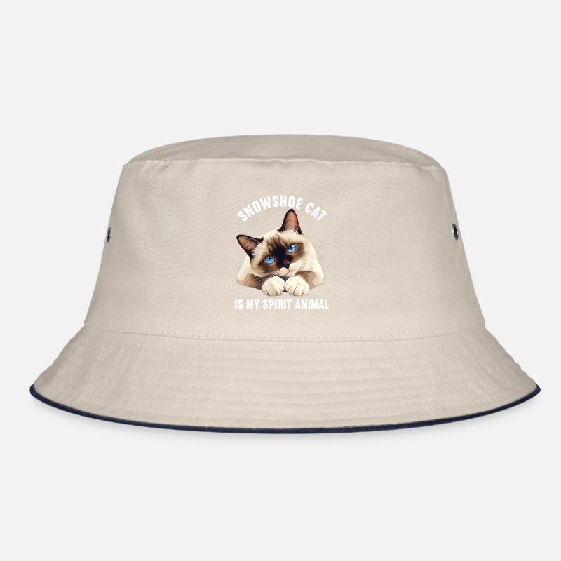 Snowshoe Kitten Snowshoe Cat Bucket Hat