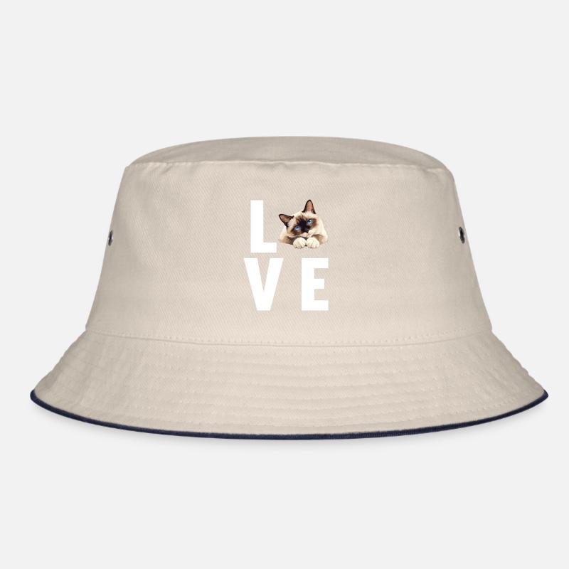 Snowshoe Kitten Snowshoe Cat Bucket Hat