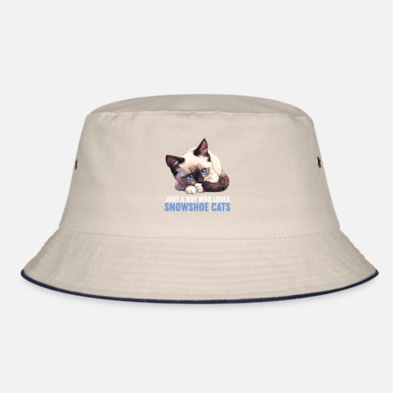 Snowshoe Kitten Snowshoe Cat Bucket Hat