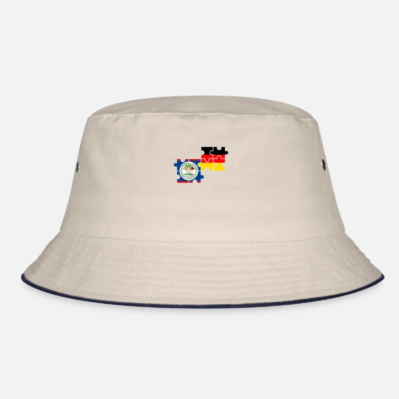 Belize Germany Flag Belizer Bucket Hat