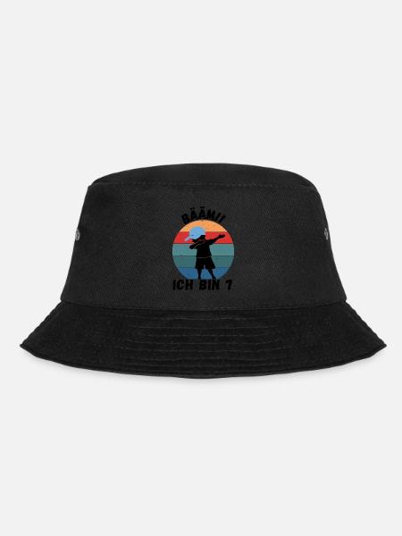 BÄÄM - 7. Geburtstag für Jungs - Bucket Hat - Schwarz