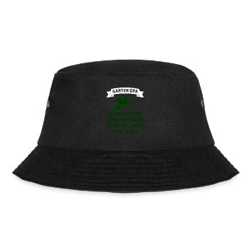 Garten Opa Pflanzen Gartenarbeit Geschenk - Bucket Hat - Schwarz - Vorne - Lela (165cm)