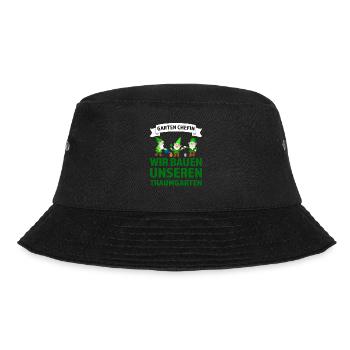 Garten Pflanzen Gärtnerei Geschenk - Bucket Hat - Schwarz - Vorne - Lela (165cm)