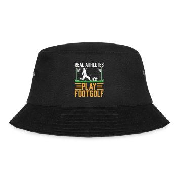 Footgolf Player Foot Golf Playing Footgolfers Foot - Bucket Hat - black - Front - Lela (165cm)