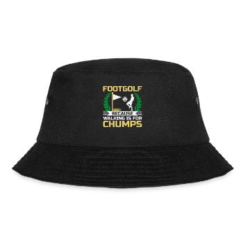 Footgolf Player Foot Golf Footgolfers Foot spielen - Bucket Hat - Schwarz - Vorne - Lela (165cm)