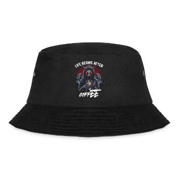 Life Begins After Coffee - Bucket Hat - black - Front - Lela (165cm)