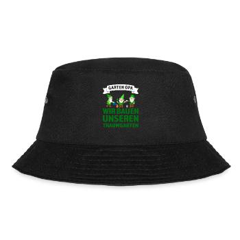Garten Opa Zwerge Großvater Geschenk - Bucket Hat - Schwarz - Vorne - Lela (165cm)