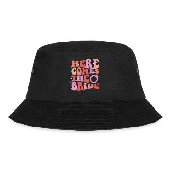 Bachelorette Hen Party Bride - Bucket Hat - black - Front - Lela (165cm)