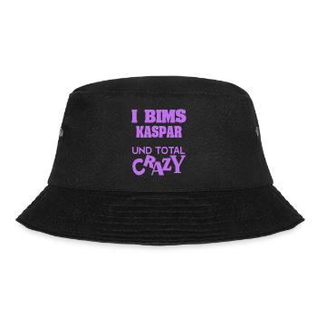 Geschenk für Kaspar - Bucket Hat - Schwarz - Vorne - Lela (165cm)
