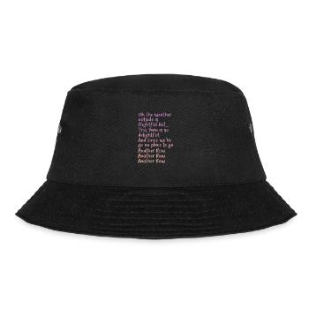 Häkeln Stricken - Bucket Hat - Schwarz - Vorne - Lela (165cm)