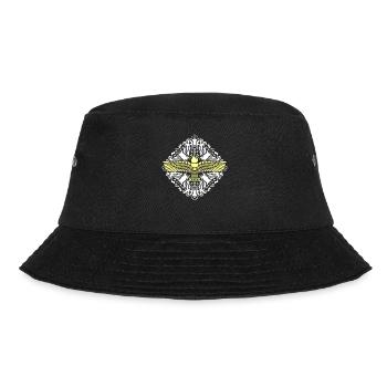 Naher Osten Geschichte Aramäer Syrien Antike - Bucket Hat - Schwarz - Vorne - Lela (165cm)