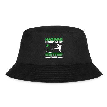 Footgolf Player Foot Golf Footgolfers Foot spielen - Bucket Hat - Schwarz - Vorne - Lela (165cm)