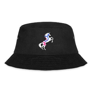 Gender Equality Symbol Unicorn T-Shirt Magical - Bucket Hat - black - Front - Lela (165cm)