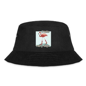 FLAMANT ROSE- PLUIE- RÉTRO - Bob - noir - Devant - Lela (165cm)