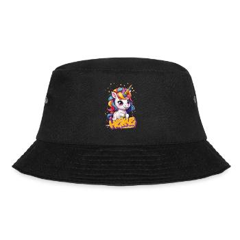HEIKE - Beau prénom de fille avec une jolie licorne - Bob - noir - Devant - Lela (165cm)