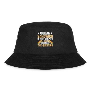 Sandwich Master Deli Sub Lover Sandwich Day Food - Bucket Hat - black - Front - Lela (165cm)