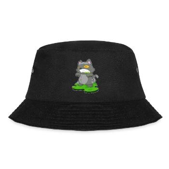 Katze Halloween Zombie - Bucket Hat - Schwarz - Vorne - Lela (165cm)