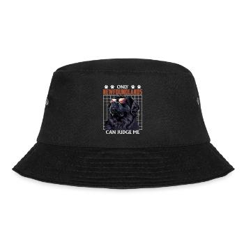 Neufundländer ONLY NEWFOUNDLANDS CAN JUDGE ME - Bucket Hat - black - Front - Lela (165cm)