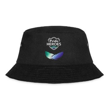 Gay PrideHEROES - Bucket Hat - Schwarz - Vorne - Lela (165cm)