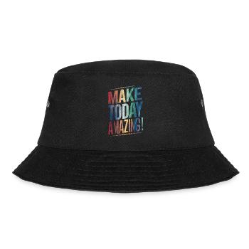 Do Incredibly Positive Thinking Today - Bucket Hat - black - Front - Lela (165cm)