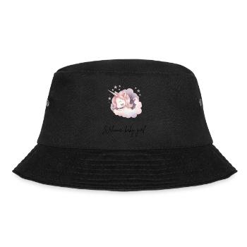 Willkommen, Baby Girl - Bucket Hat - Schwarz - Vorne - Lela (165cm)