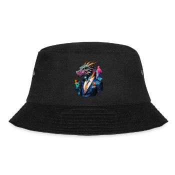 Dragon en costume - Bob - noir - Devant - Lela (165cm)