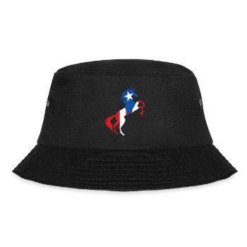 Einhorn Puerto Rico Flagge Einhorn Puerto-Ricanisches Wortspiel - Bucket Hat - Schwarz - Vorne - Lela (165cm)