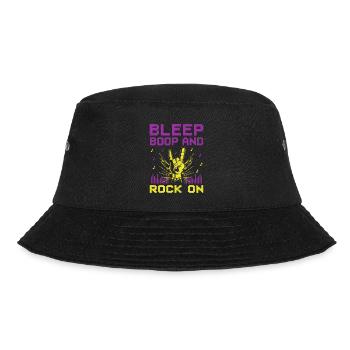 Chiptune Music Lover Groove zu den Bleeps und Bloo - Bucket Hat - Schwarz - Vorne - Lela (165cm)