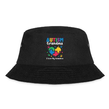 Autism Awareness Day Autistic Gift - Bucket Hat - black - Front - Lela (165cm)