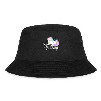 Sei erstaunlich niedlich rosa Einhorn Regenbogen magisch cool - Bucket Hat - Schwarz - Vorne - Lela (165cm)