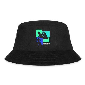 Aikido Martial Arts Gift - Bucket Hat - black - Front - Lela (165cm)