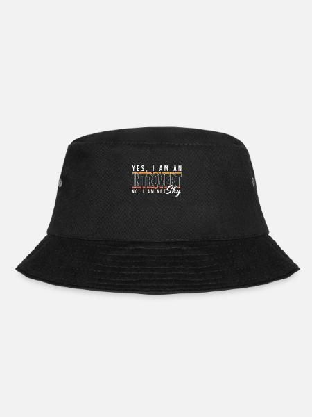 Introvert Yes I Am An Introvert No I Am - Bucket Hat - Schwarz