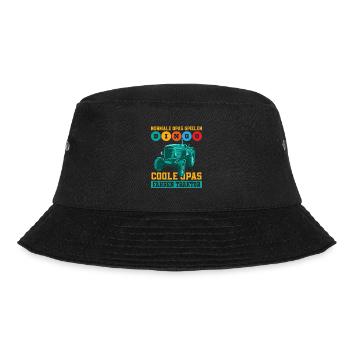 Cool Grandpas Driving Tractor Tractor Builder - Bucket Hat - black - Front - Lela (165cm)