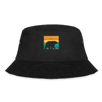 Grizzly Bear Brown Bear - Bucket Hat - black - Front - Lela (165cm)