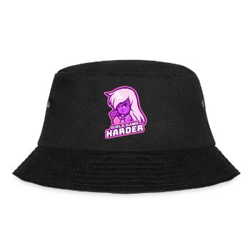 Girls Game Harder - Bucket Hat - black - Front - Lela (165cm)