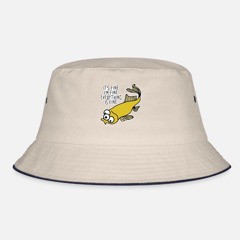 Mutated Fish Everything is fine Bucket Hat