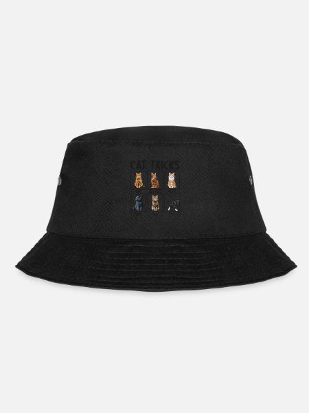 Katze Katzen Tricks lustiges Katzen - Bucket Hat - Schwarz