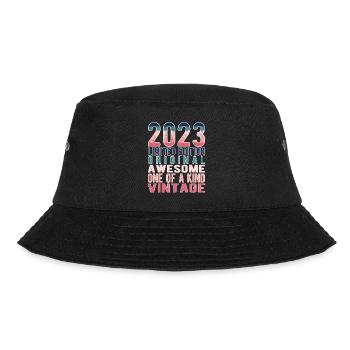 Limited Edition since 2023 Birthday Vintage 2023 - Bucket Hat - black - Front - Lela (165cm)