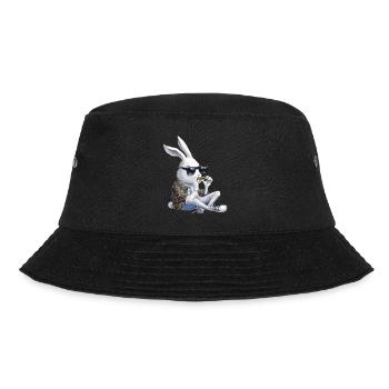 Mundharmonika Spielen Geschenk - Bucket Hat - Schwarz - Vorne - Lela (165cm)