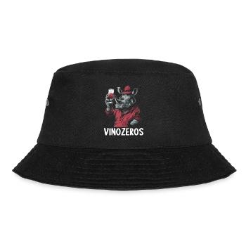 Vinozeros Weinkenner Weintrinker Weinliebhaber - Bucket Hat - Schwarz - Vorne - Lela (165cm)