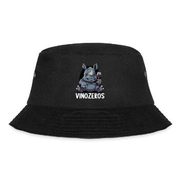 Vinozeros Weinkenner Weintrinker Weinliebhaber - Bucket Hat - Schwarz - Vorne - Lela (165cm)