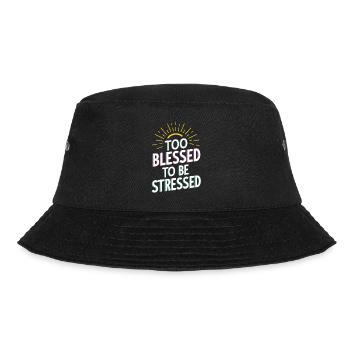 Too to be stressed - Bucket Hat - black - Front - Lela (165cm)