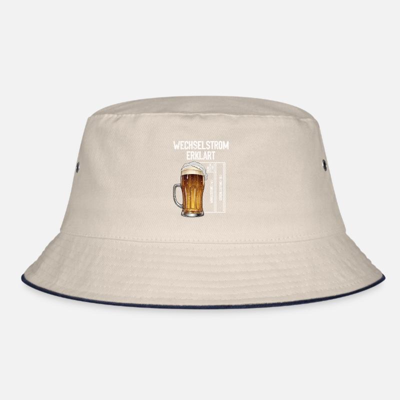 Wechselstrom erklärt Bier Elektriker Technik Bucket Hat